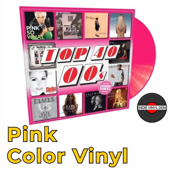 TOP 40 - 00s -  Pink Color Vinyl Record