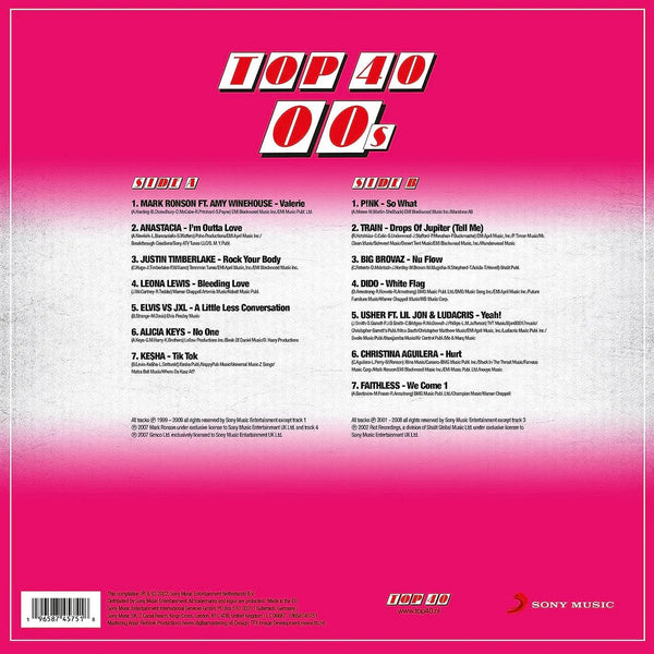 TOP 40 - 00s -  Pink Color Vinyl Record