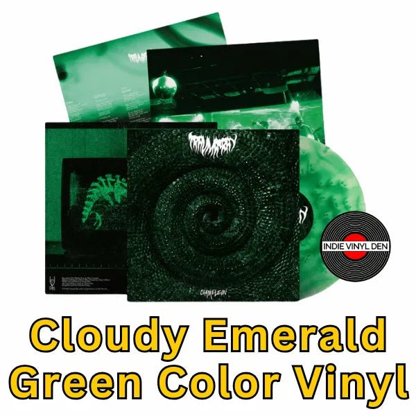 trauma ray - Chameleon - Cloudy Emerald Green Color Vinyl Record