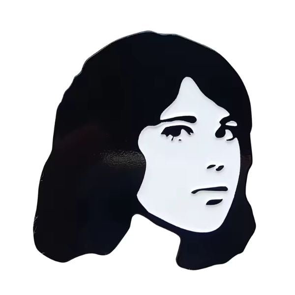TV Girl Face - Enamel Pin