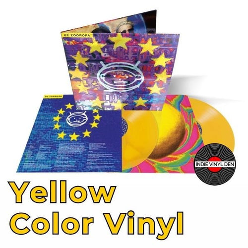 U2 - Zooropa (30th Anniversary) - 2LP Transparent Yellow Vinyl Record