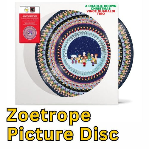 Vince Guaraldi Trio - A Charlie Brown Christmas (75th Anniversary Edition) - Zoetrope Animated Disc Vinyl Record * - Indie Vinyl Den