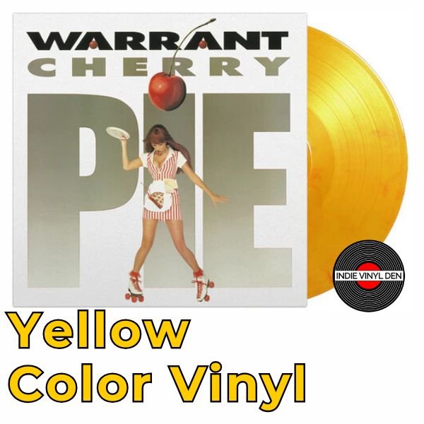 Warrant - Cherry Pie - Yellow Color Vinyl Record 180g Import