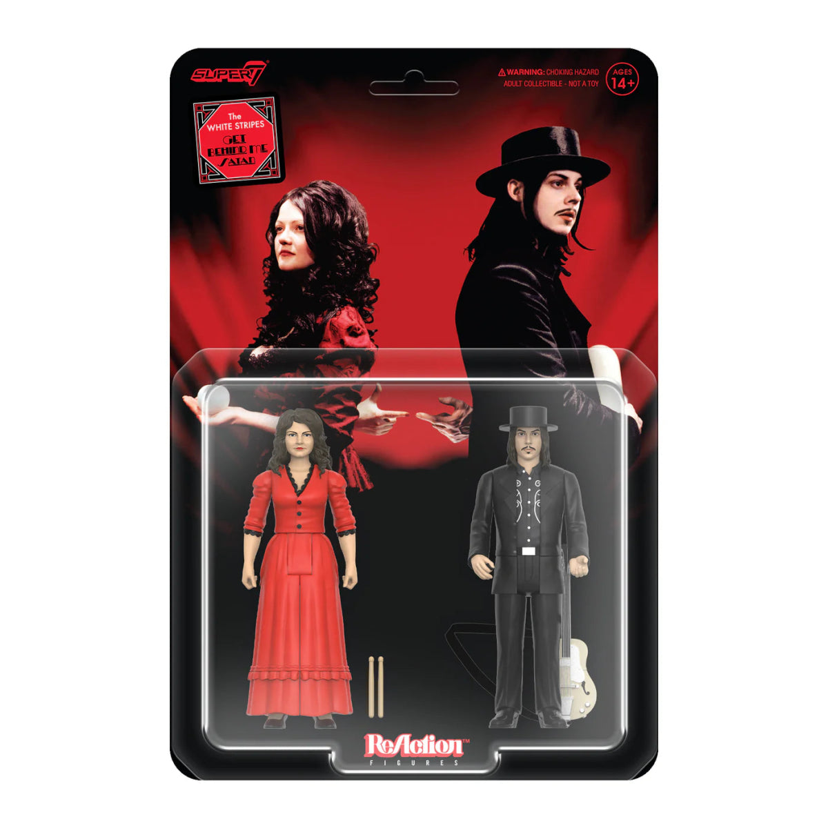 White Stripes 2-Pack (Get Behind Me Satan) Figure Set - Super7