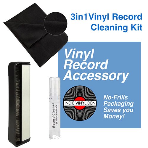 3 in 1 Vinyl Record Cleaning Kit by Indie Vinyl Den - Indie Vinyl Den
