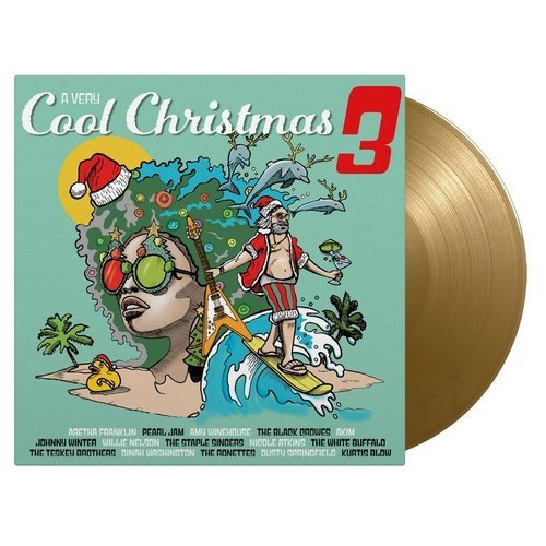 A Very Cool Christmas 3 - Various Artists - Gold Color Vinyl Record 2LP - Indie Vinyl Den