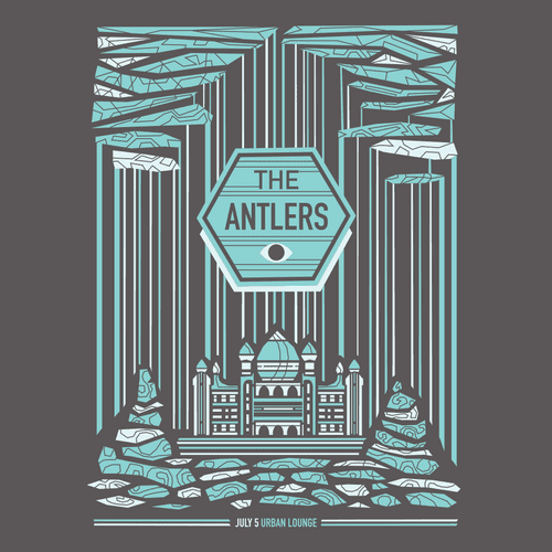ANTLERS Salt Lake City 2014 Gig Poster - Indie Vinyl Den