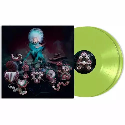 BJÖRK - FOSSORA - Lime Green Vinyl Record 2LP Import - Indie Vinyl Den