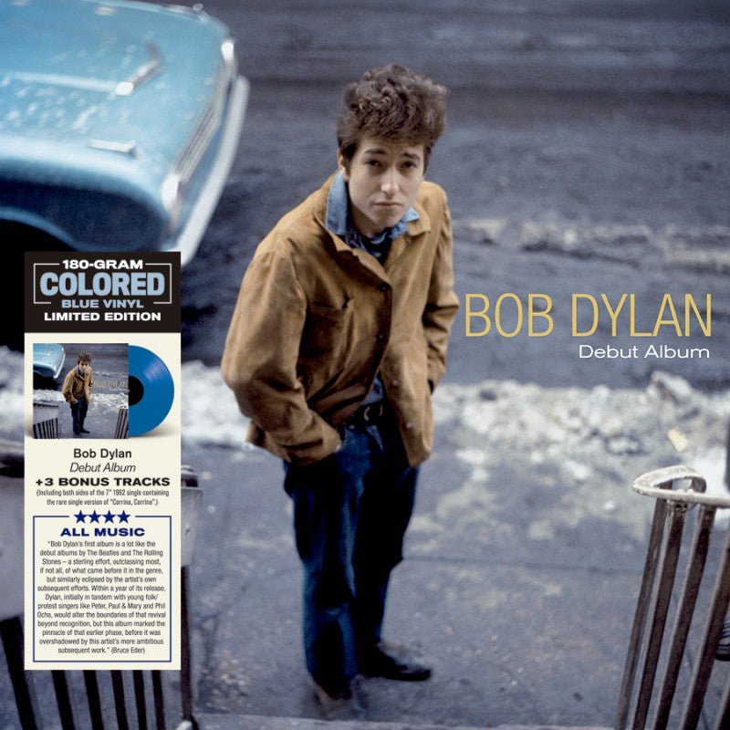 Bob Dylan - Debut Album - Blue Color Vinyl Import - Indie Vinyl Den