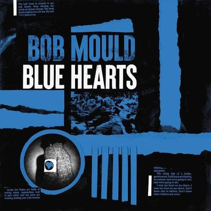 Bob Mould - Blue Hearts [Limited Peak Edition white, black, blue 3-color stripes color vinyl ]  (5268539375773)