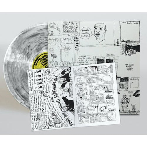 깨끗한, 밴든 밴드 밴딩 ep - 피크 비닐 레코드 화이트 & 블랙 소용돌이 색상