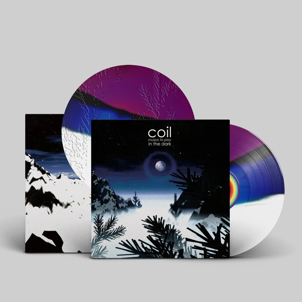 Coil - Musick To Play In The Dark - Purple Black Smash Color Vinyl 2LP Coil - Musick To Play In The Dark - Purple Black Smash Color Vinyl 2LP Coil - Musick To Play In The Dark - Horizon Color Vinyl 2LP 