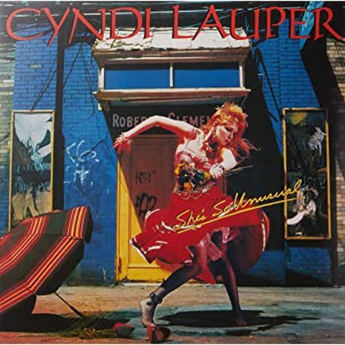 Cyndi Lauper - She's So Unusual - Red Color Vinyl Record LP