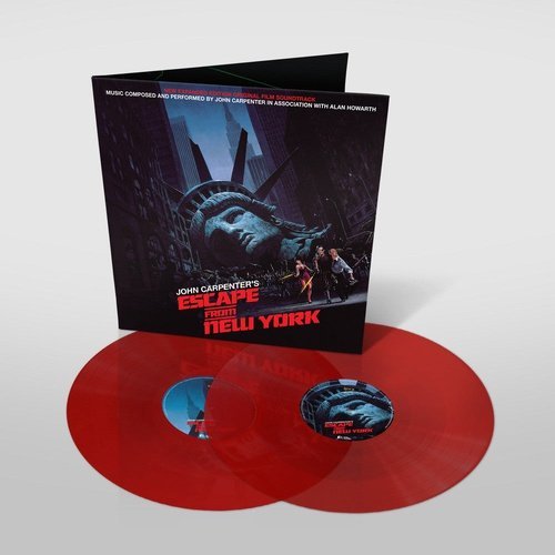 Escape From New York - Original Movie Soundtrack by John Carpenter - Transparent Red Color Vinyl 2LP - Indie Vinyl Den