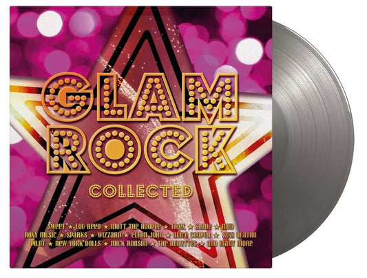 Glam Rock Collected - Various Artists - Silver Color 2LP Vinyl Record Import - Indie Vinyl Den