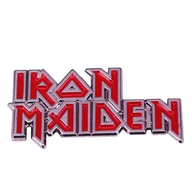 Iron Maiden Logo Enamel Pin - Indie Vinyl Den