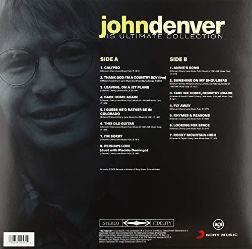 John Denver - His Ultimate Collection - Vinyl Record Import 180g - Indie Vinyl Den