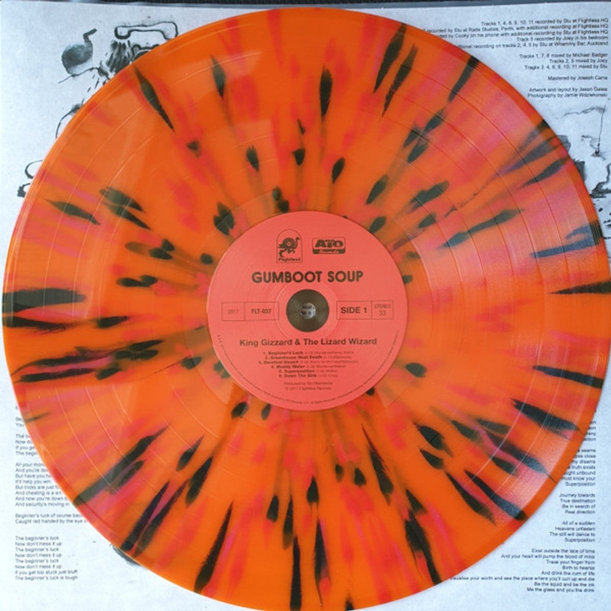 King Gizzard & The Lizard Wizard - Gumboot Soup -Orange with Black & Red Color Vinyl - Indie Vinyl Den