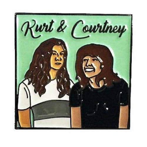 Kurt Vile and Courtney Barnett Enamel Pin - Indie Vinyl Den