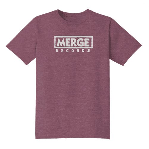 Merge - Burgundy Merge T-shirt - Indie Vinyl Den