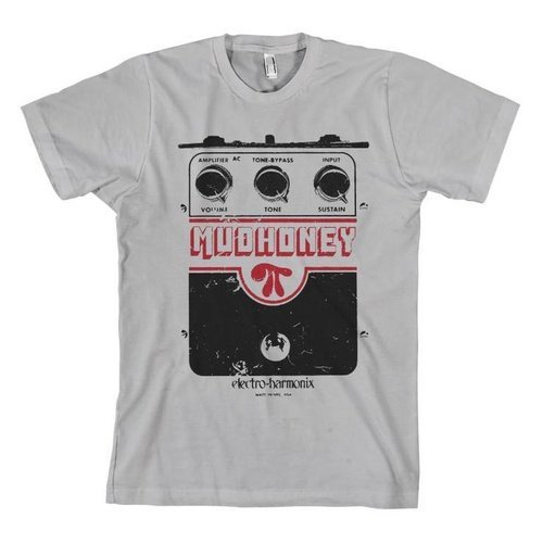 Mudhoney Big Muff Pedal Silver T-Shirt - Indie Vinyl Den