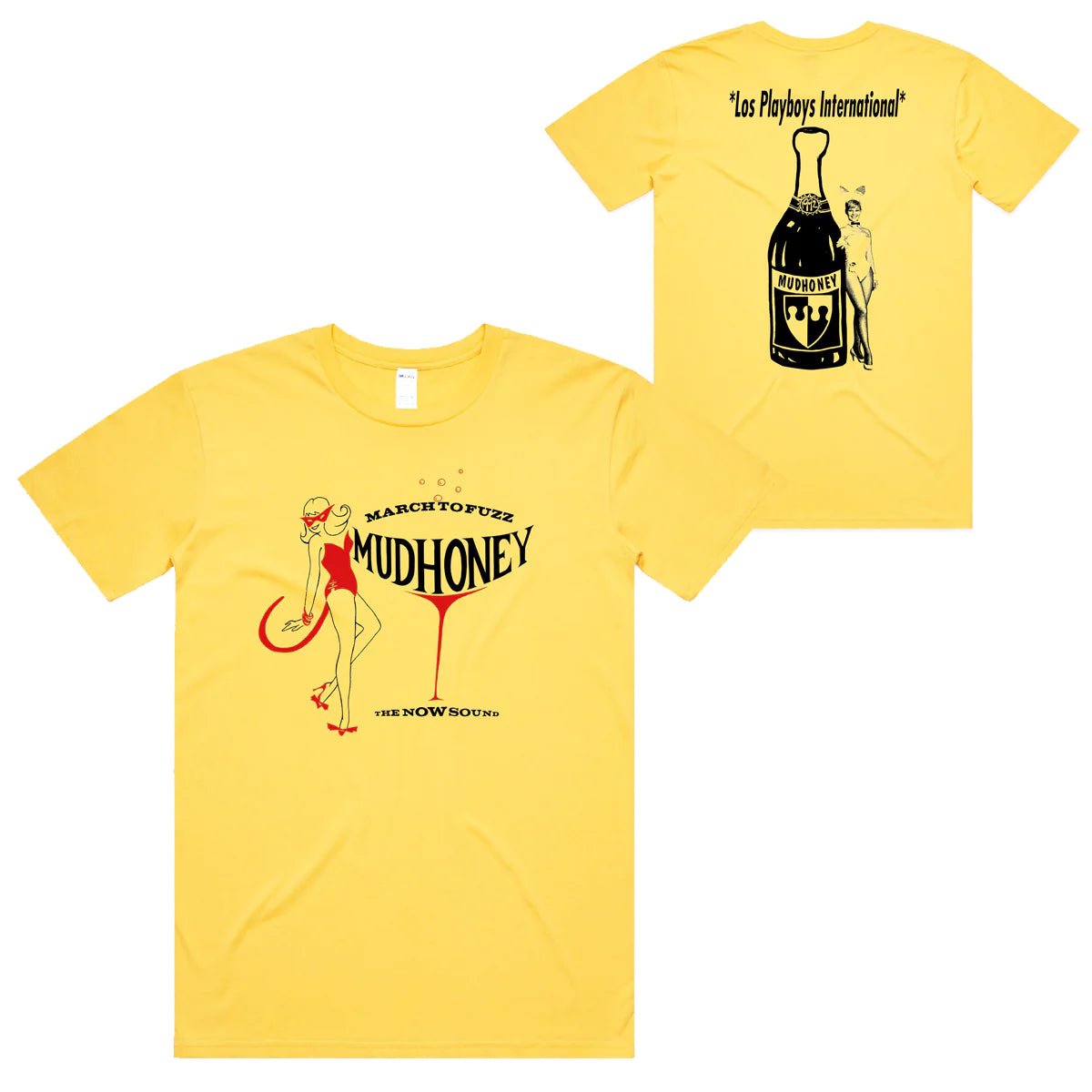 Mudhoney - Los Playboys Yellow T-shirt - Indie Vinyl Den