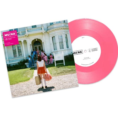 MUNA & Phoebe Bridgers - Silk Chiffon - Opaque Pink Color 7" Vinyl - Indie Vinyl Den