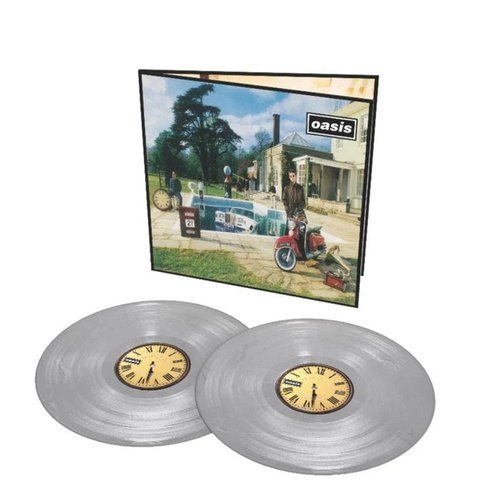 Oasis - Be Here Now - 25th Anniversary Edition Silver Color Vinyl Record 2LP New - Indie Vinyl Den