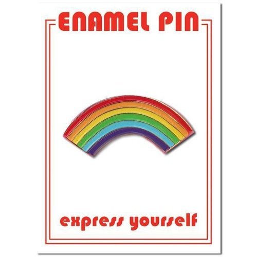 Rainbow Enamel Pin - Indie Vinyl Den
