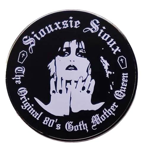 Siouxsie and the Banshees Enamel Pin Round - Indie Vinyl Den