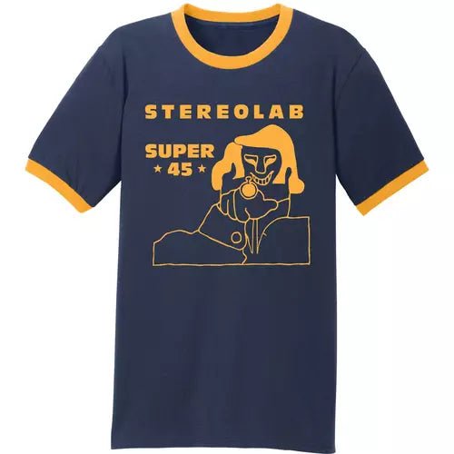 Stereolab Super 45 Ringer T-shirt - Indie Vinyl Den