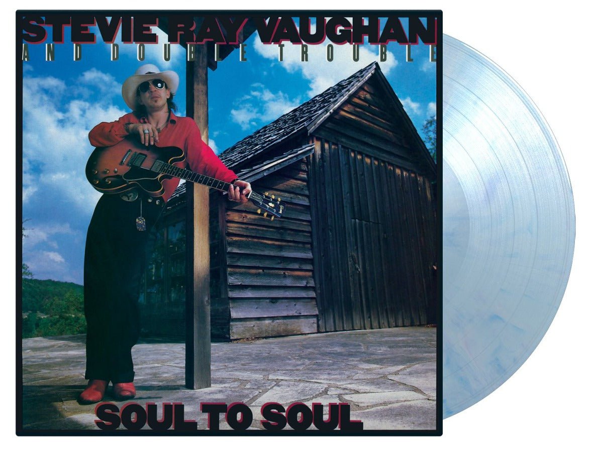 Stevie Ray Vaughan - Soul To Soul - Blue Marbled Color Vinyl - Indie Vinyl Den