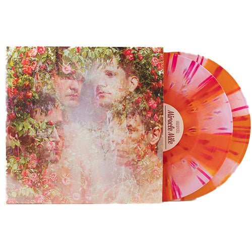 STRFKR - Miracle Mile - 10-Year Anniversary Clear Orange & Pink Spokes with Red Splatter 2LP - Indie Vinyl Den