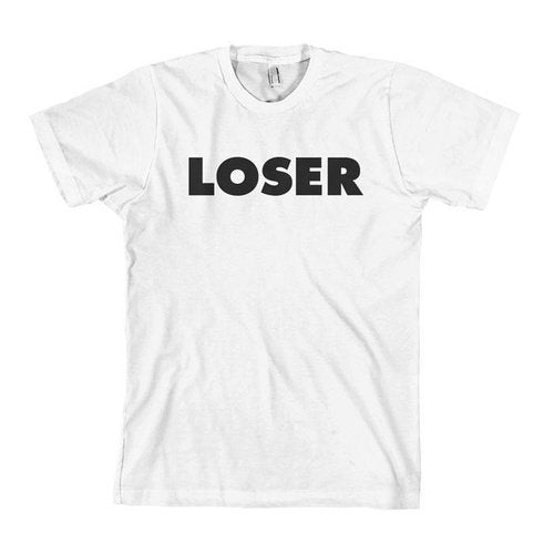 Sub Pop Loser, White w/ black T-Shirt - Indie Vinyl Den