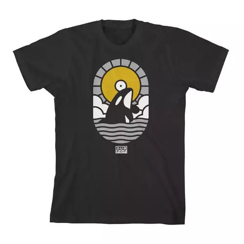 Sub Pop Orca BLACK T-Shirt - Indie Vinyl Den