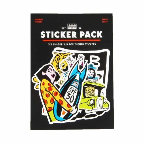 Sub Pop Red #5 Sticker Pack - Indie Vinyl Den