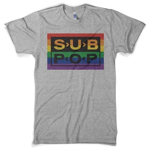 Sub Pop Sub Pop Logo Rainbow Grey - Indie Vinyl Den