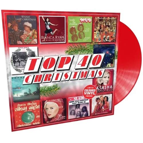 Top 40 - Christmas - Various Artists - Red Color Vinyl - Indie Vinyl Den