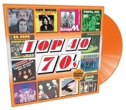 Various Artists - Top 40 70s - Orange Color Vinyl Record - Indie Vinyl Den