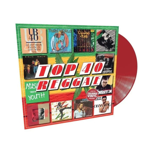 Various Artists - Top 40 Reggae - Red Color Vinyl Record - Indie Vinyl Den
