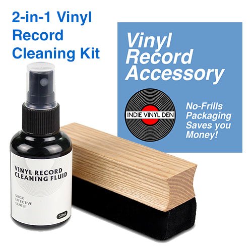 Vinyl Record Cleaning Brush 2-in-1 Set by Indie Vinyl Den - Indie Vinyl Den